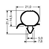 Refrigeration Compression Gasket 320-AS (2.55M Lengths)
