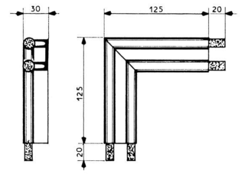 4453 Compression Preformed Gasket Corner For 4451 Gasket