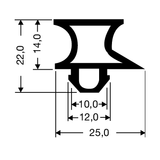 Refrigeration Compression Gasket 172-A (2.5M Lengths)